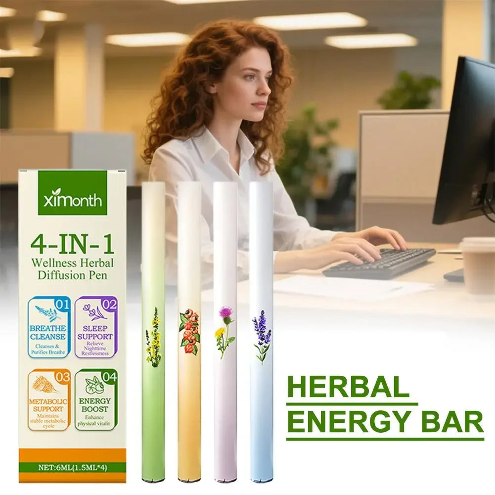 Natural Herbal Aromatherapy Pen Diffuser For Refreshing Air Scents