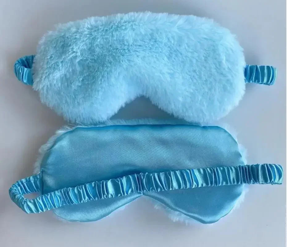 Comfortable Plush Sleep Eye Mask For Rest And Light Blocking
