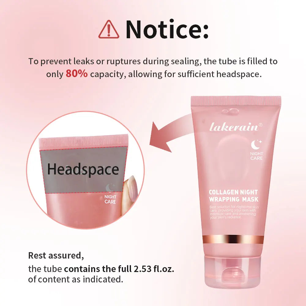 Ibcccndc Collagen Overnight Peel Off Facial Mask Hydrating Moisturizing