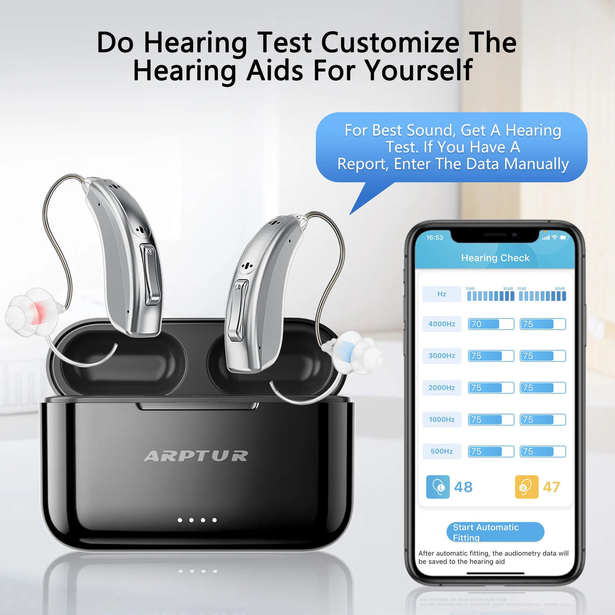 Zepau Rechargeable Noise Cancelling Hearing Aids With App Control