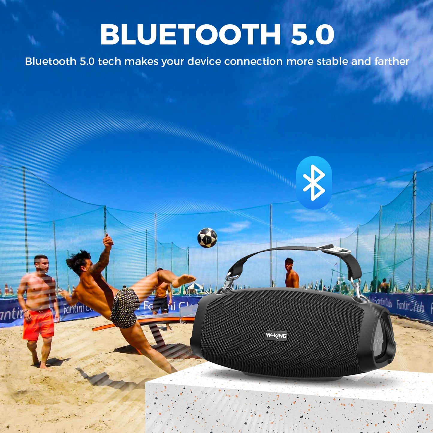 W-KING 120W Portable Bluetooth Speaker Wireless Waterproof Audio Box