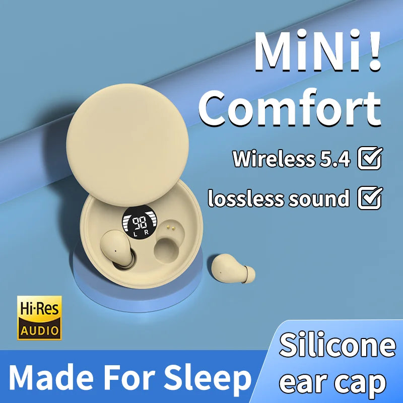 SHUKE Wireless Bluetooth Sleeping Earbuds With Microphone Waterproof