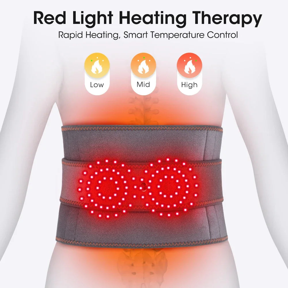 Afdeal Cordless Heated Waist Belt With Vibration Massage