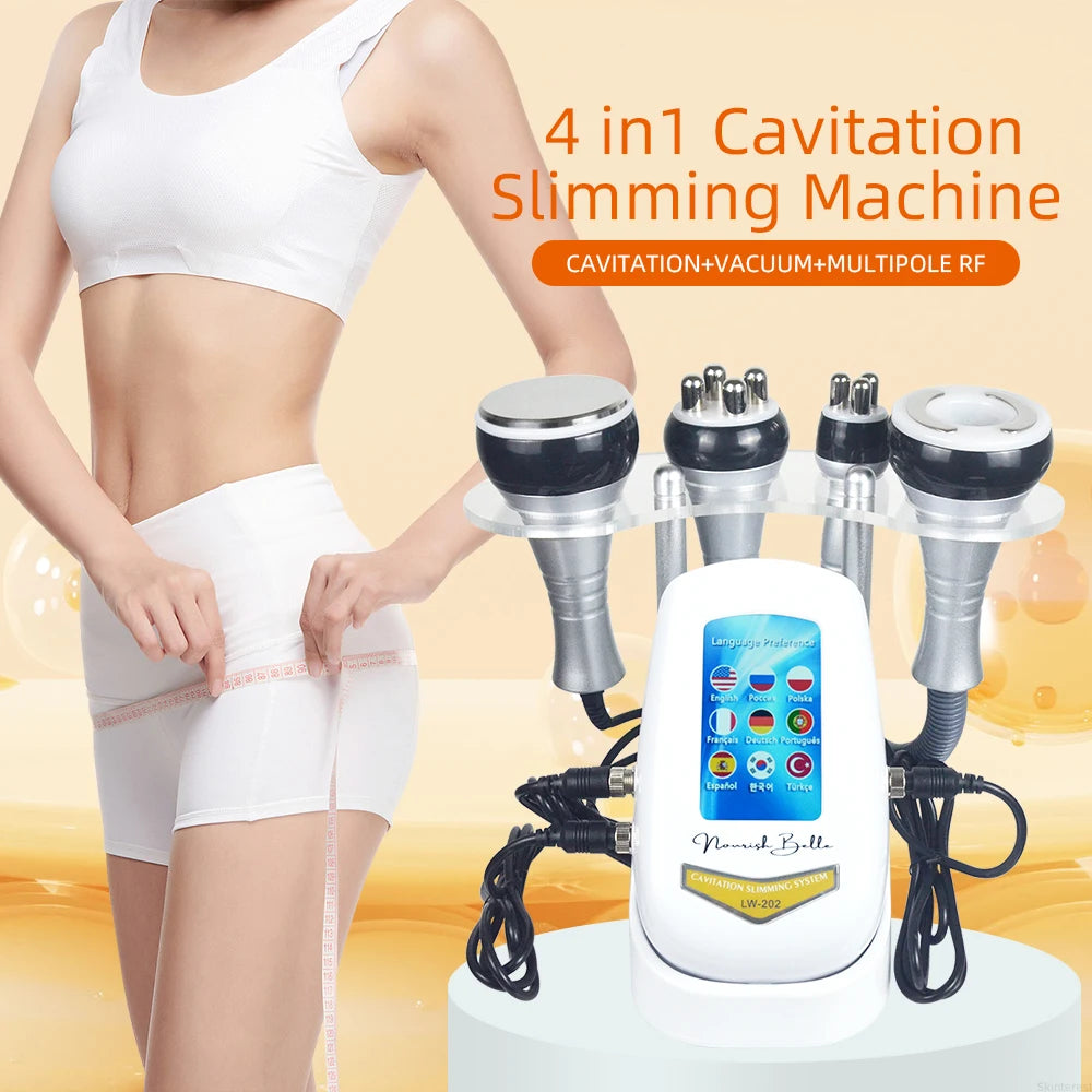 Missheart 4 In 1 Cavitation Machine Body Slimming Skin Rejuvenation