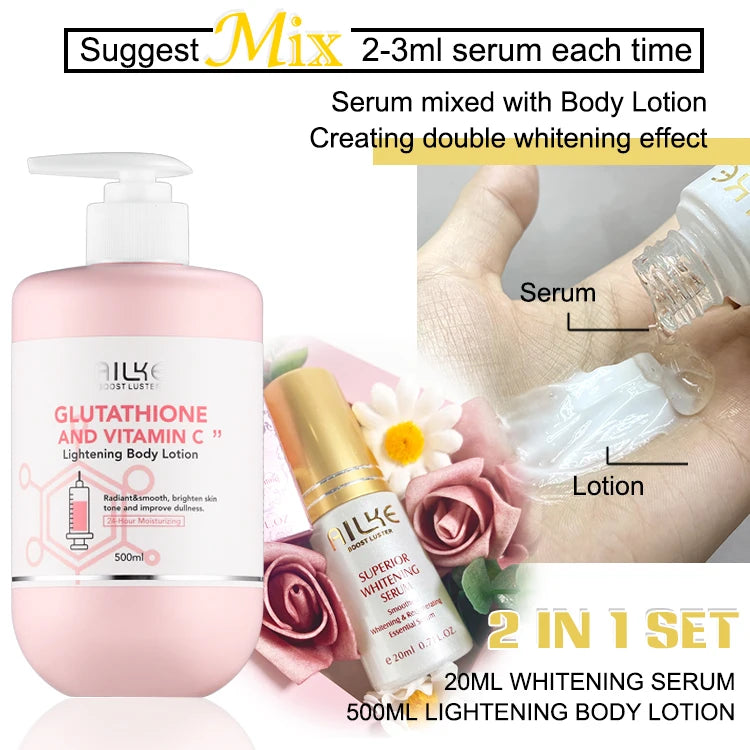 AILKE Vitamin C And Glutathione Brightening Body Lotion Cream