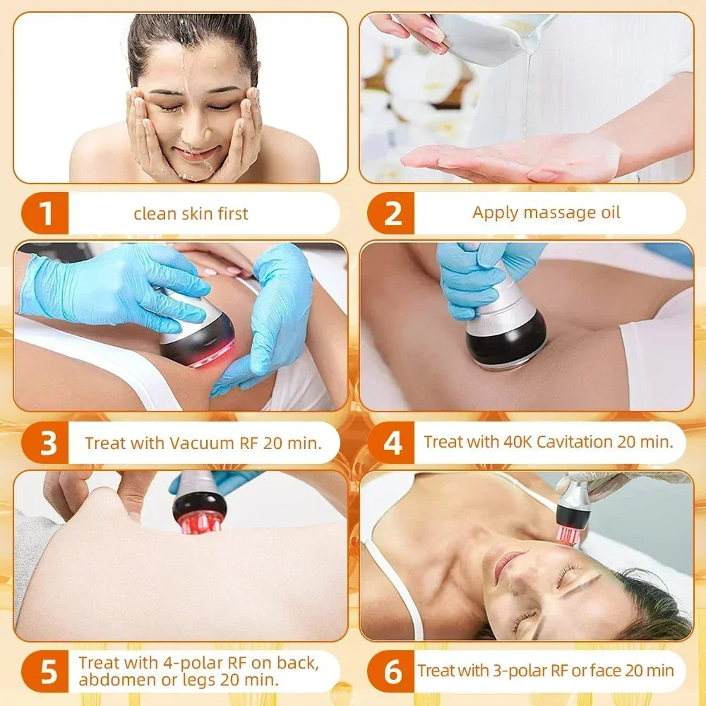 Missheart 4 In 1 Cavitation Machine Body Slimming Skin Rejuvenation