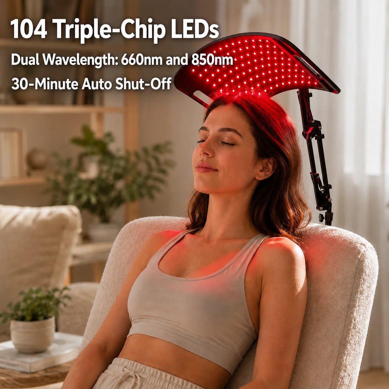 Near Infrared Red Light Therapy Panel With Timer For Home Use