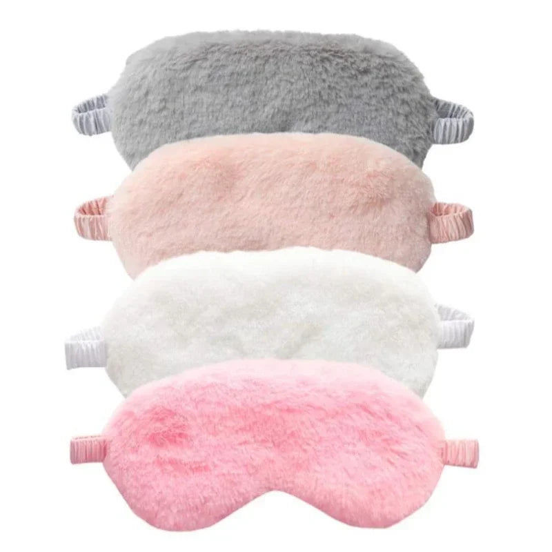Comfortable Plush Sleep Eye Mask For Rest And Light Blocking
