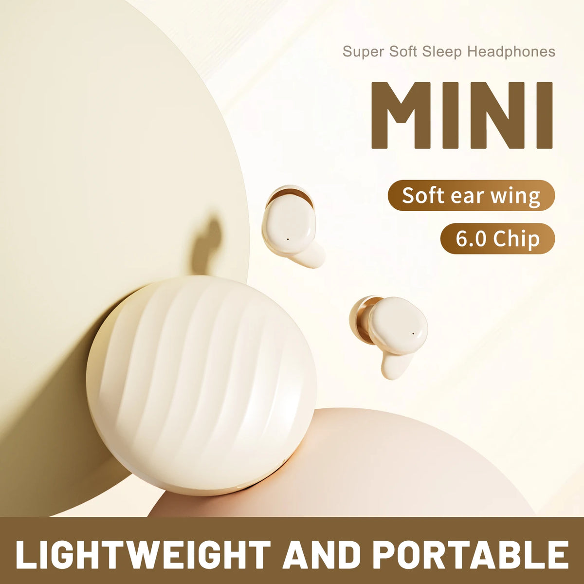 Shuke Bluetooth Wireless Sleep Earbuds With Integrated Noise Canceling