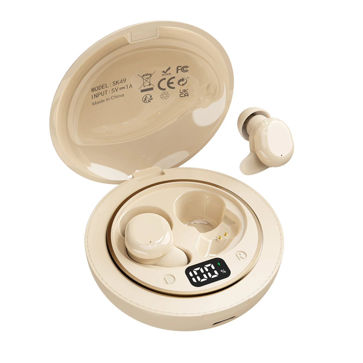 Shuke Bluetooth Wireless Sleep Earbuds With Integrated Noise Canceling