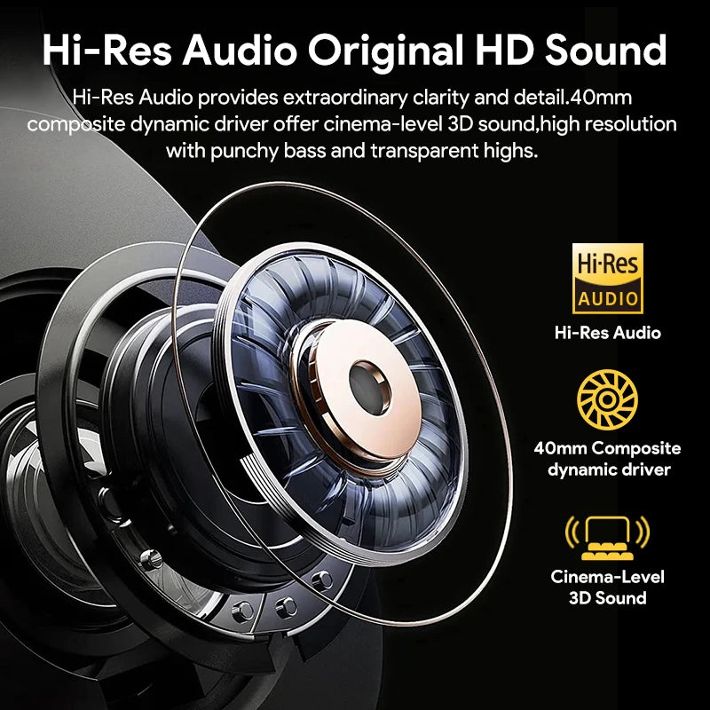 Qcy H3 Wireless Over Ear Headphones Bluetooth Premium Sound