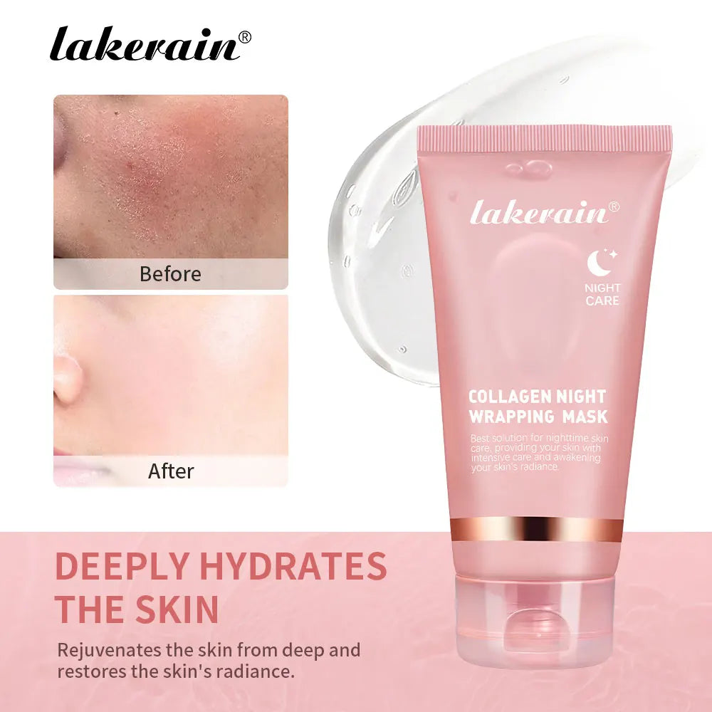 Ibcccndc Collagen Overnight Peel Off Facial Mask Hydrating Moisturizing