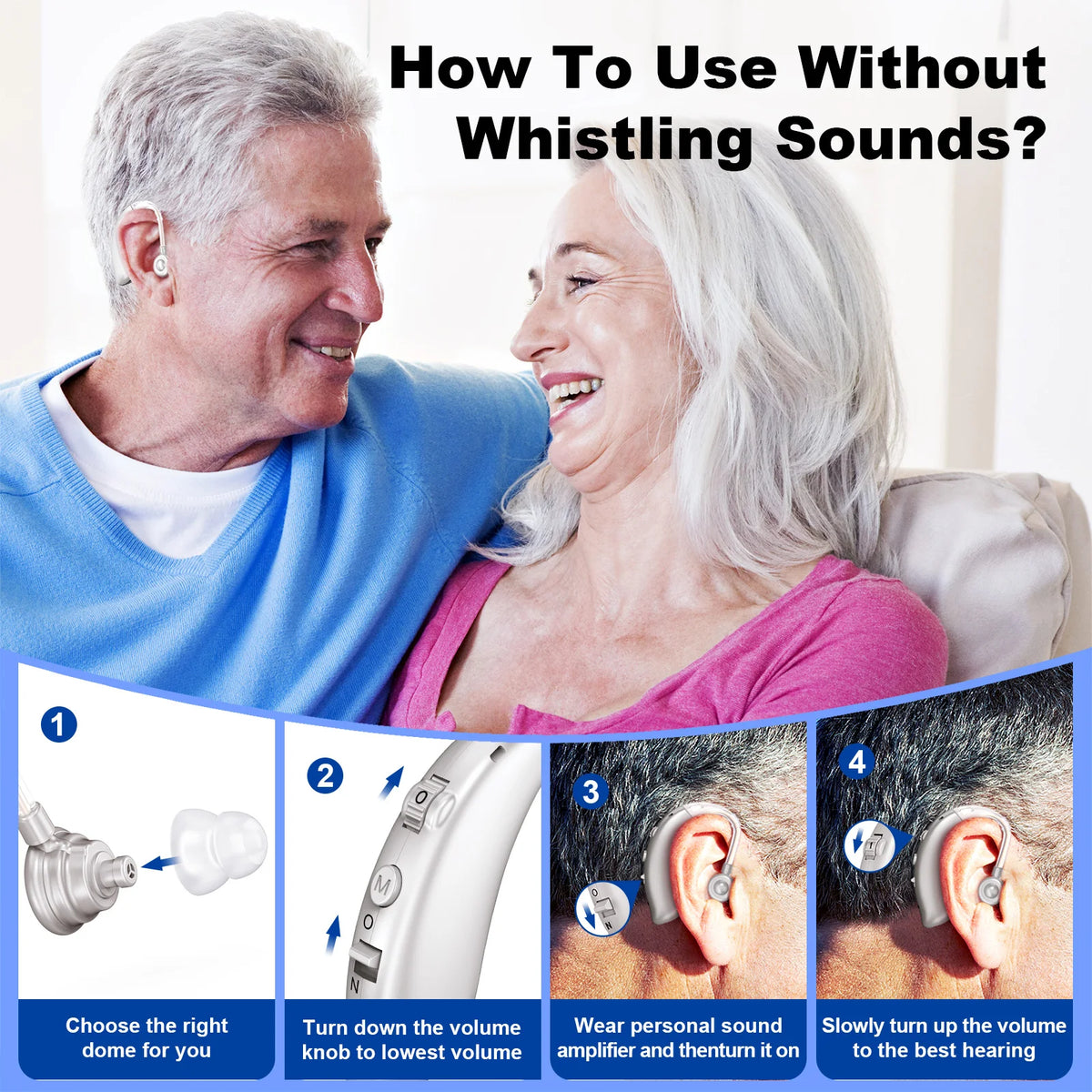 KFCOPTEE Rechargeable Invisible Hearing Aid Sound Amplifier