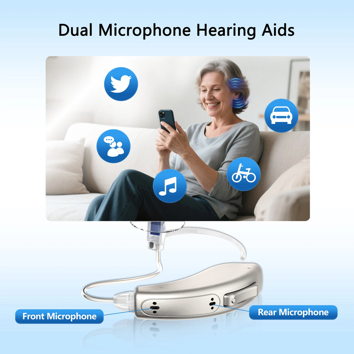 Arptur Digital Hearing Aids Supporting Phone Music And Audio Features
