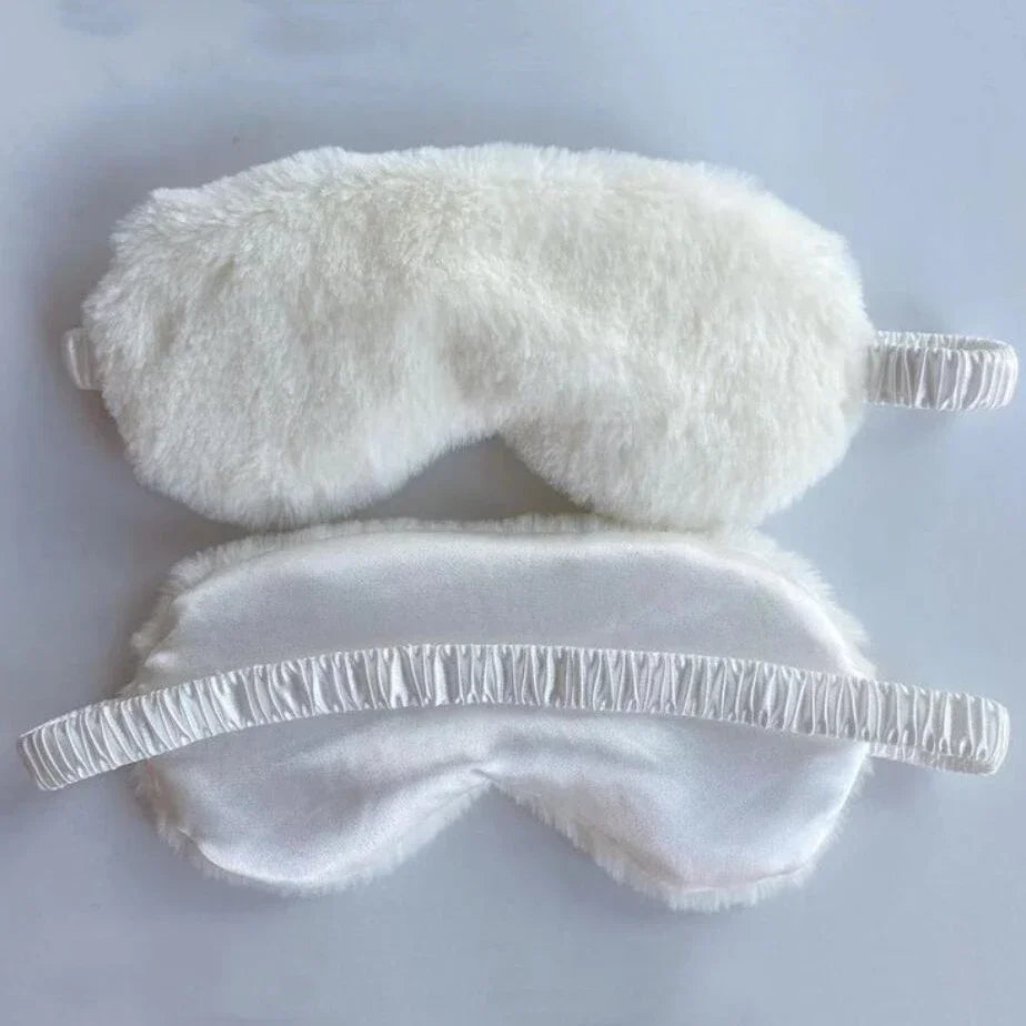 Comfortable Plush Sleep Eye Mask For Rest And Light Blocking