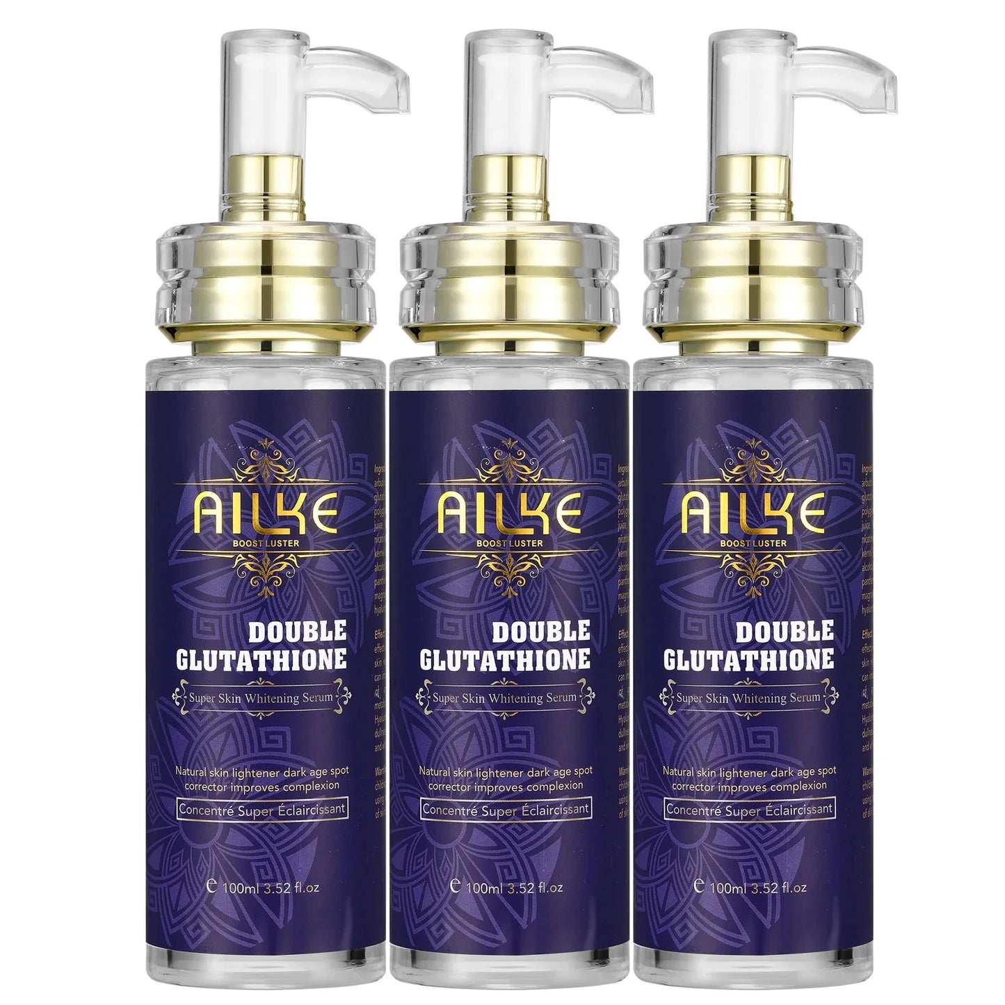 AILKE Glutathione Whitening Skincare Kit For Dark Spot Removal