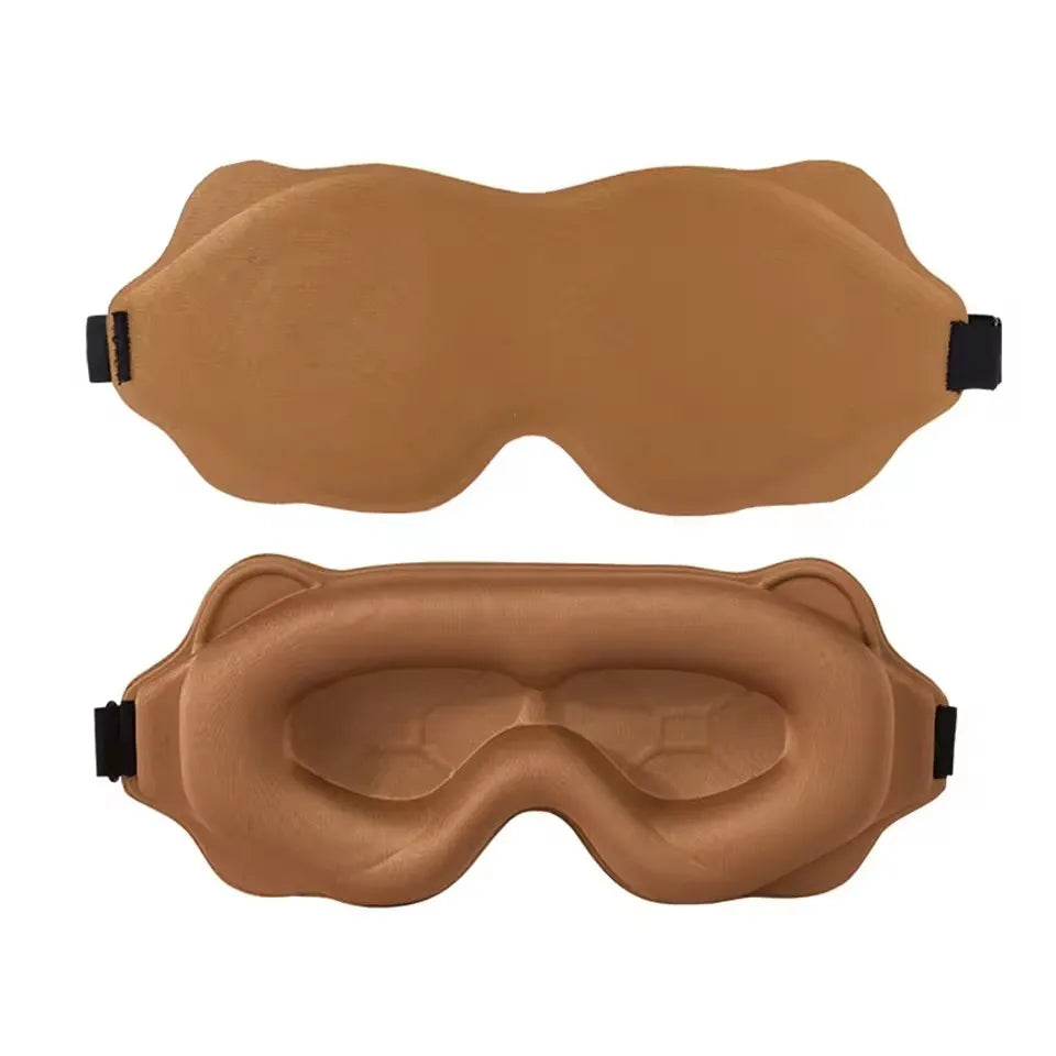 3D Contoured Eye Mask For Sleeping Blocks Light Concave Design