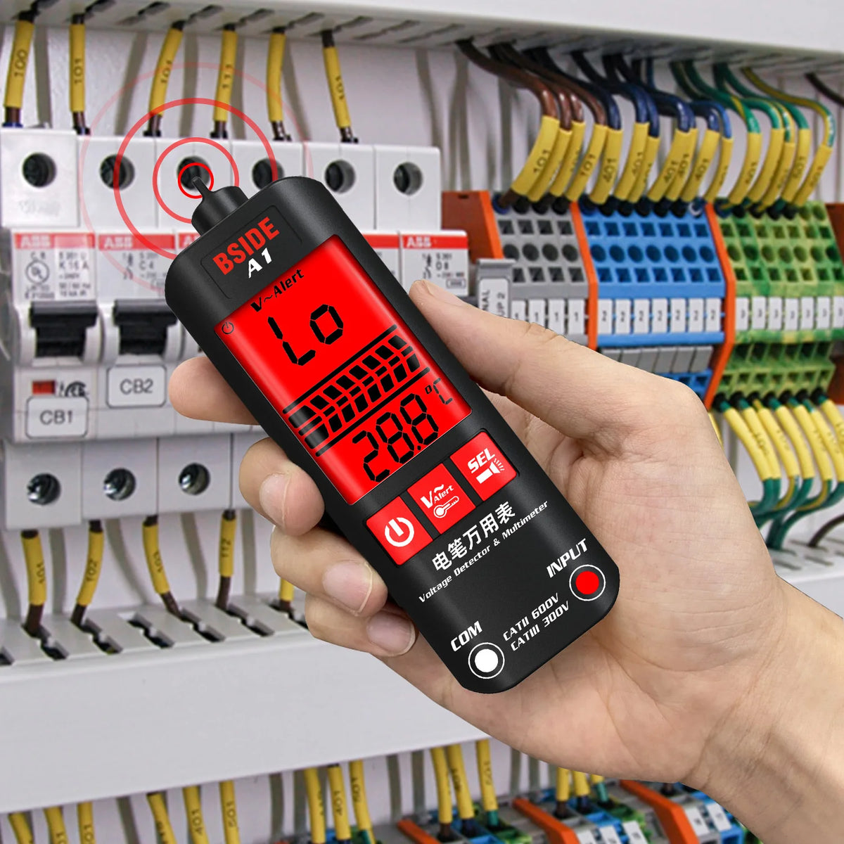 Bside Portable Smart Digital Voltage Tester And Multimeter Tool