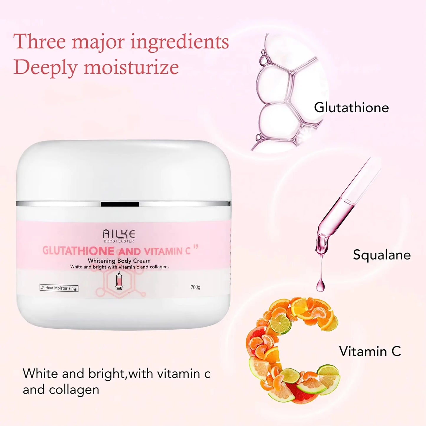 AILKE Glutathione Vitamin C Whitening Moisturizing Body Care Kit