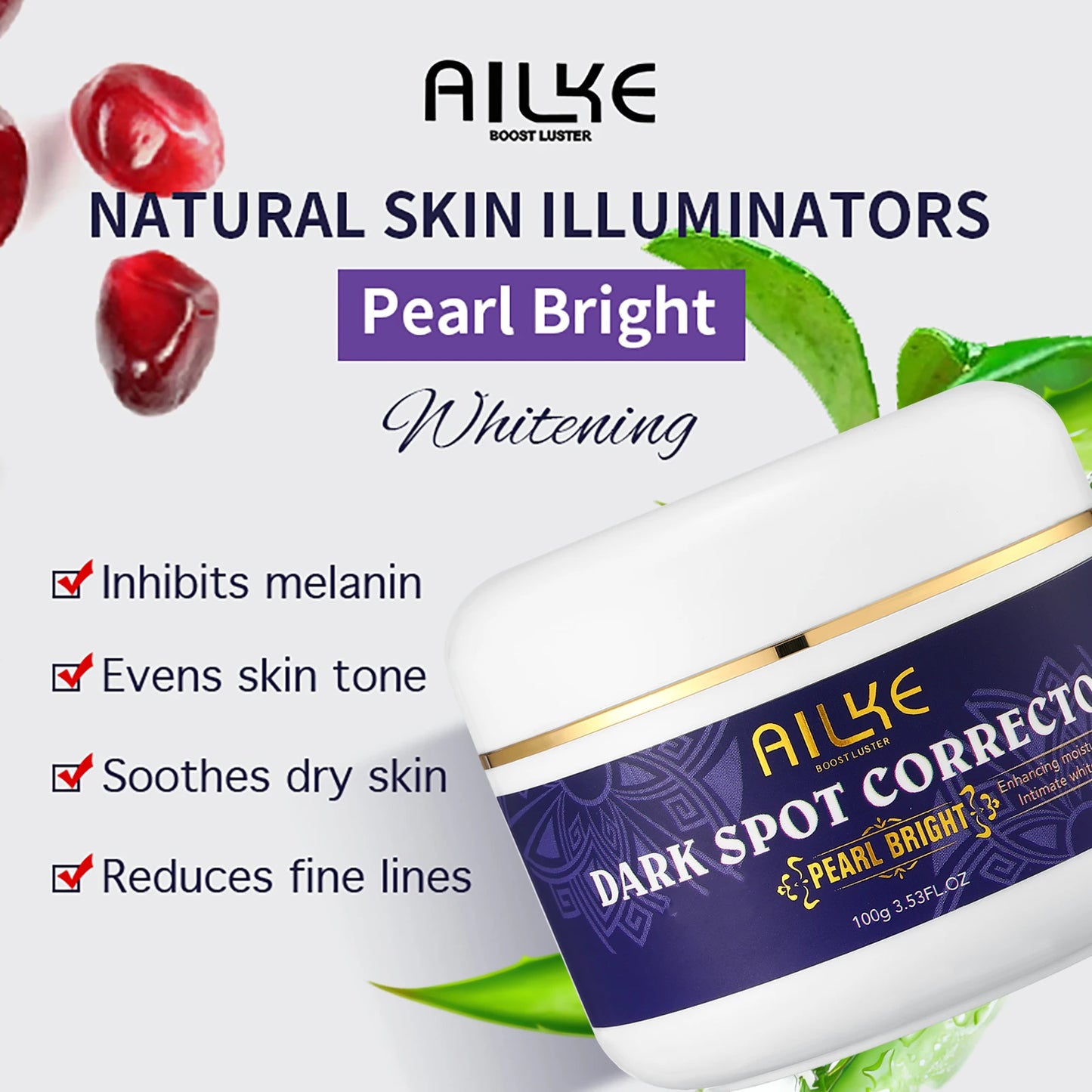 AILKE Glutathione Whitening Skincare Kit For Dark Spot Removal