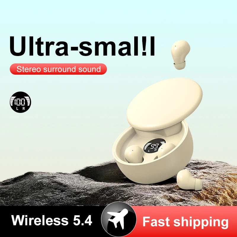 SHUKE Wireless Bluetooth Sleeping Earbuds With Microphone Waterproof