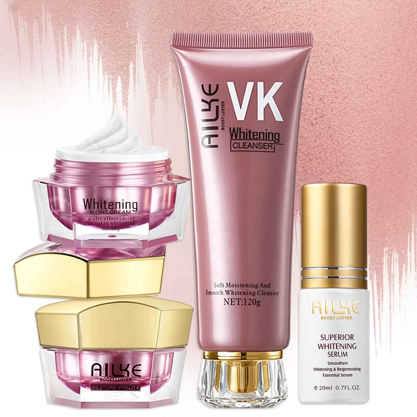 Ailke Whitening Facial Cream For Dark Skin Brightening Set