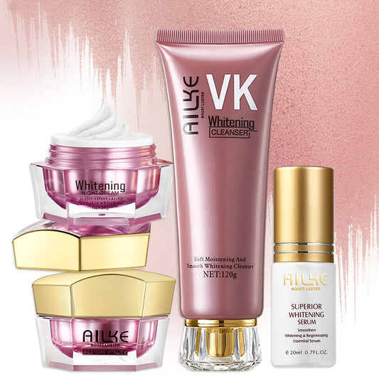 Ailke Whitening Facial Cream For Dark Skin Brightening Set
