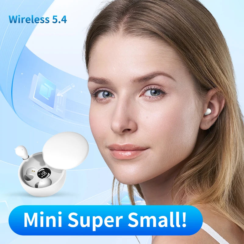 SHUKE Wireless Bluetooth Sleeping Earbuds With Microphone Waterproof