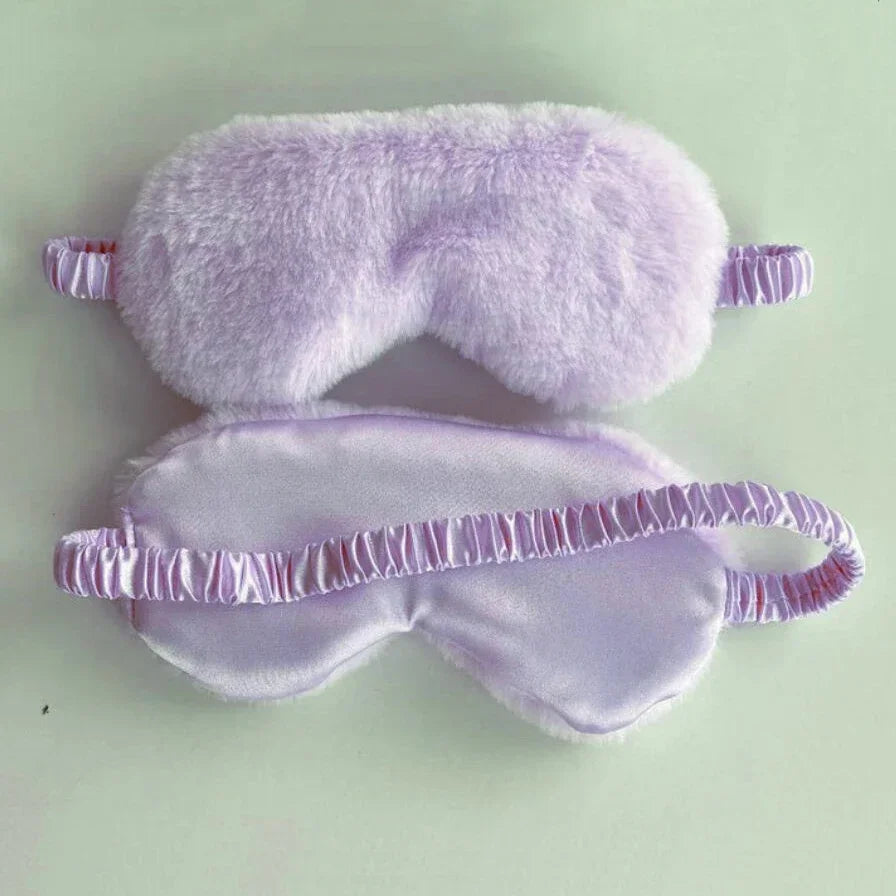 Comfortable Plush Sleep Eye Mask For Rest And Light Blocking
