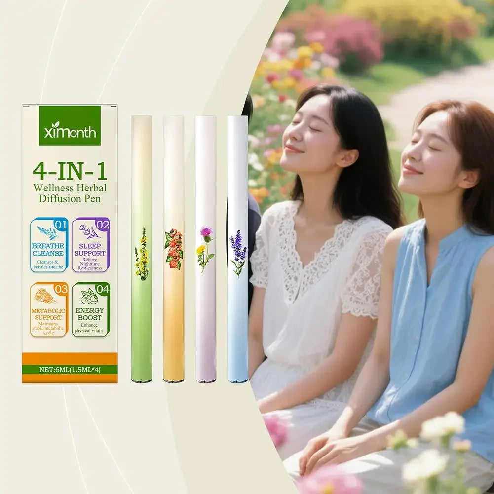 Natural Herbal Aromatherapy Pen Diffuser For Refreshing Air Scents