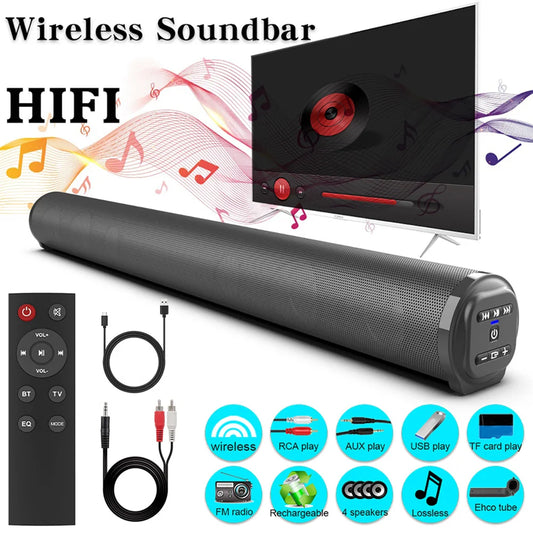 Curuk Bluetooth Sound Bar With Subwoofer Wireless Speaker