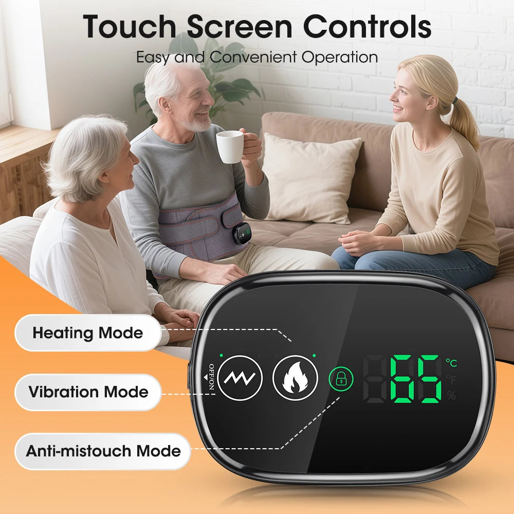 Afdeal Cordless Heated Waist Belt With Vibration Massage