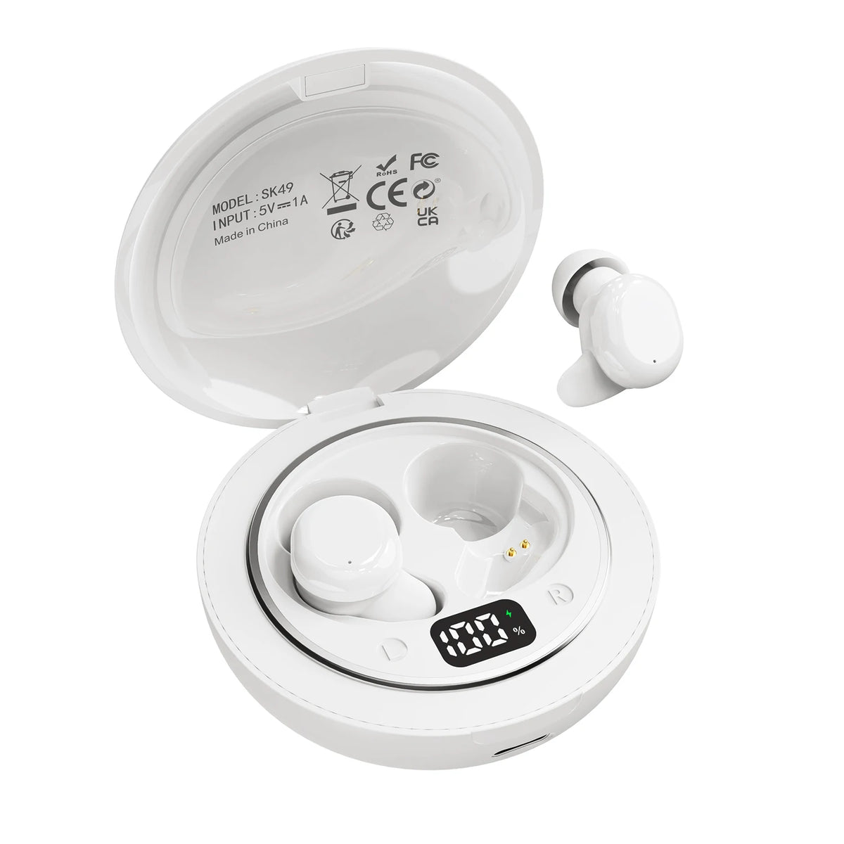 Shuke Bluetooth Wireless Sleep Earbuds With Integrated Noise Canceling