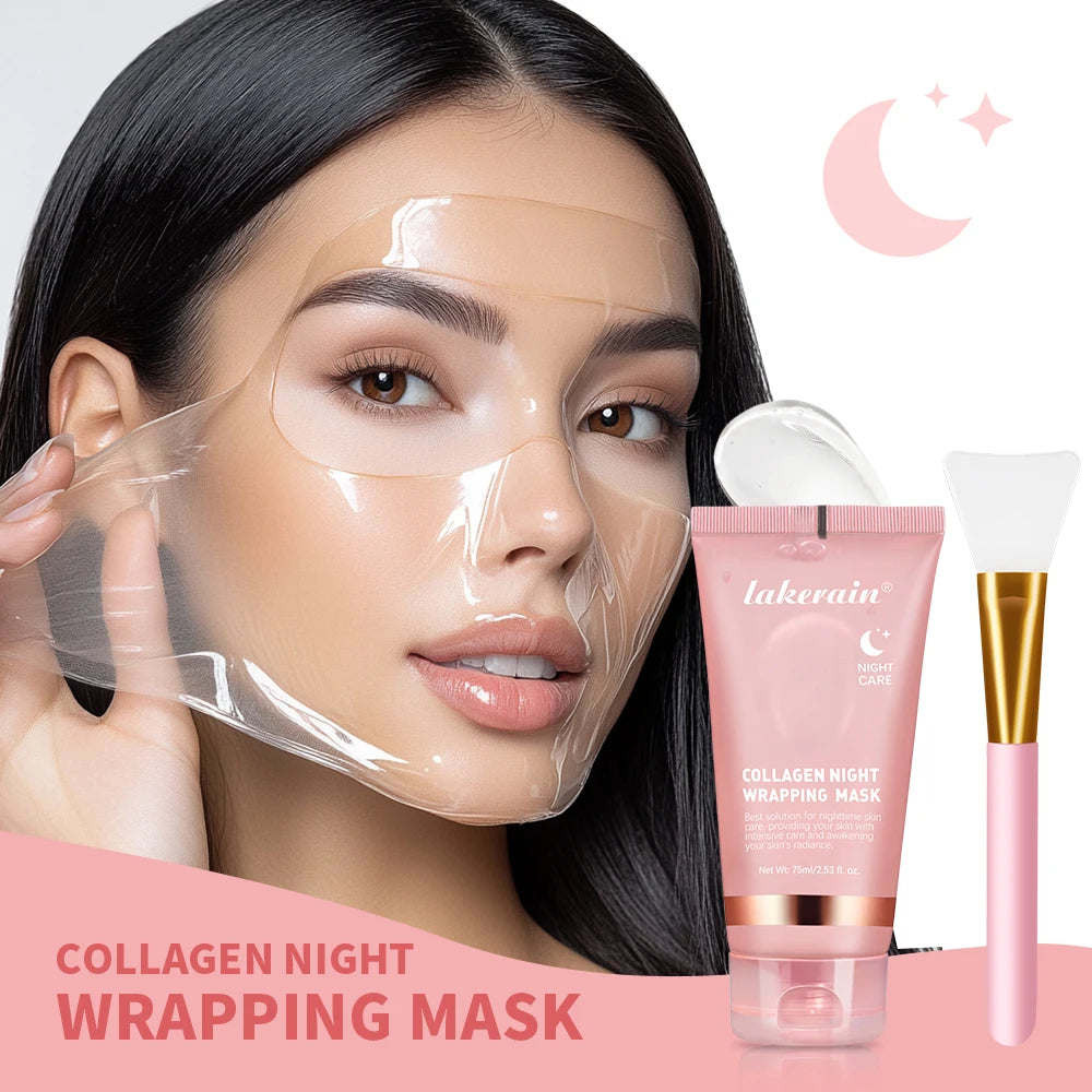 Ibcccndc Collagen Overnight Peel Off Facial Mask Hydrating Moisturizing