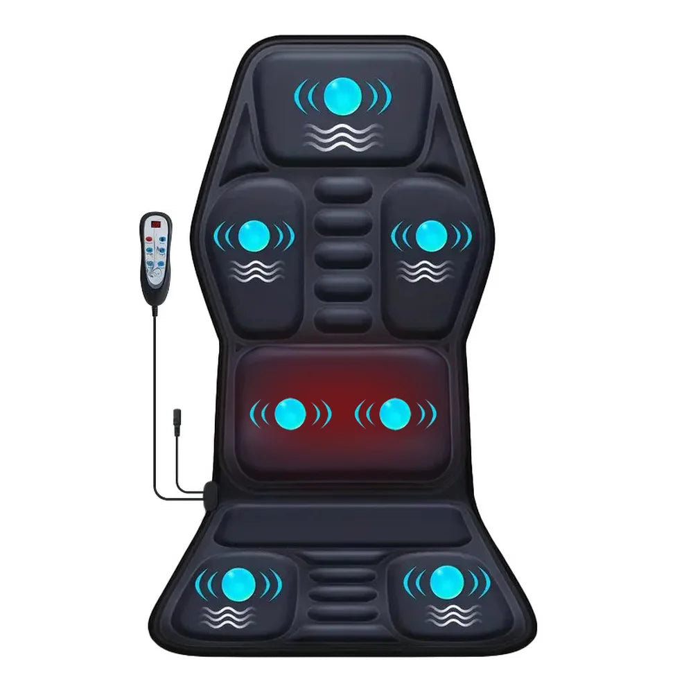 Himouta Heated Back Massager With Vibration For Chair Relaxation