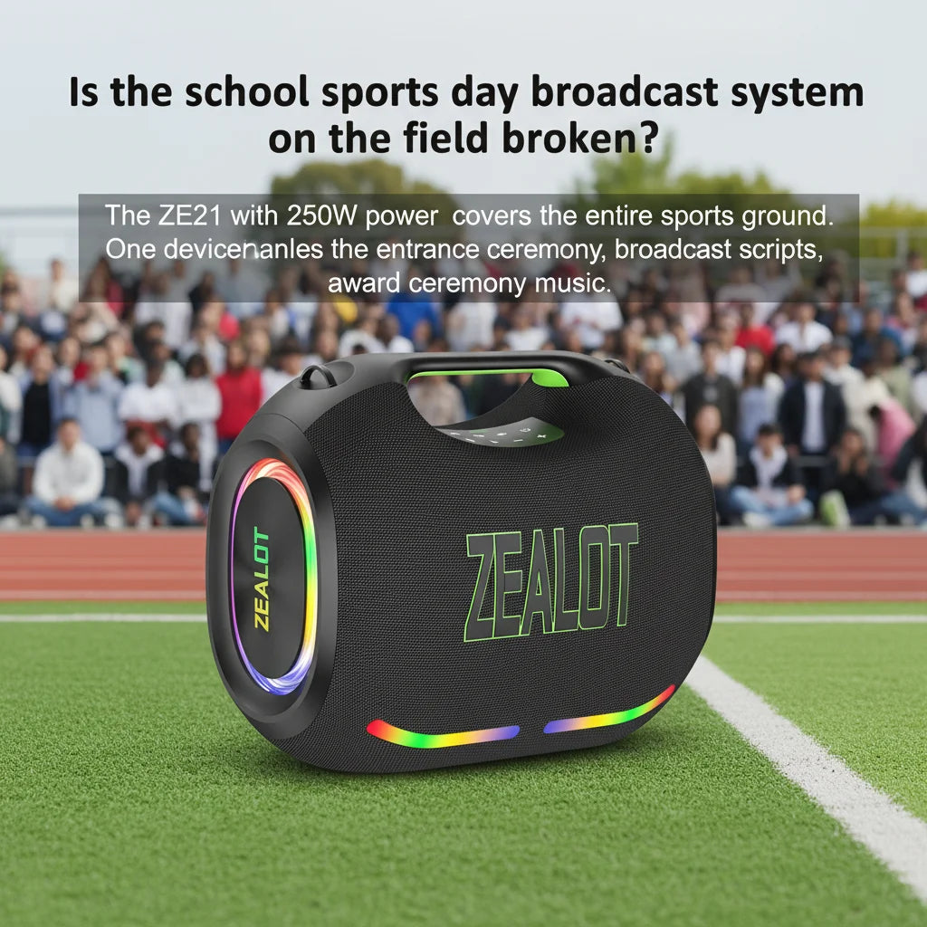 Zealot Portable Bluetooth Speaker 48000mAh Battery 400w Deep Bass Outdoor