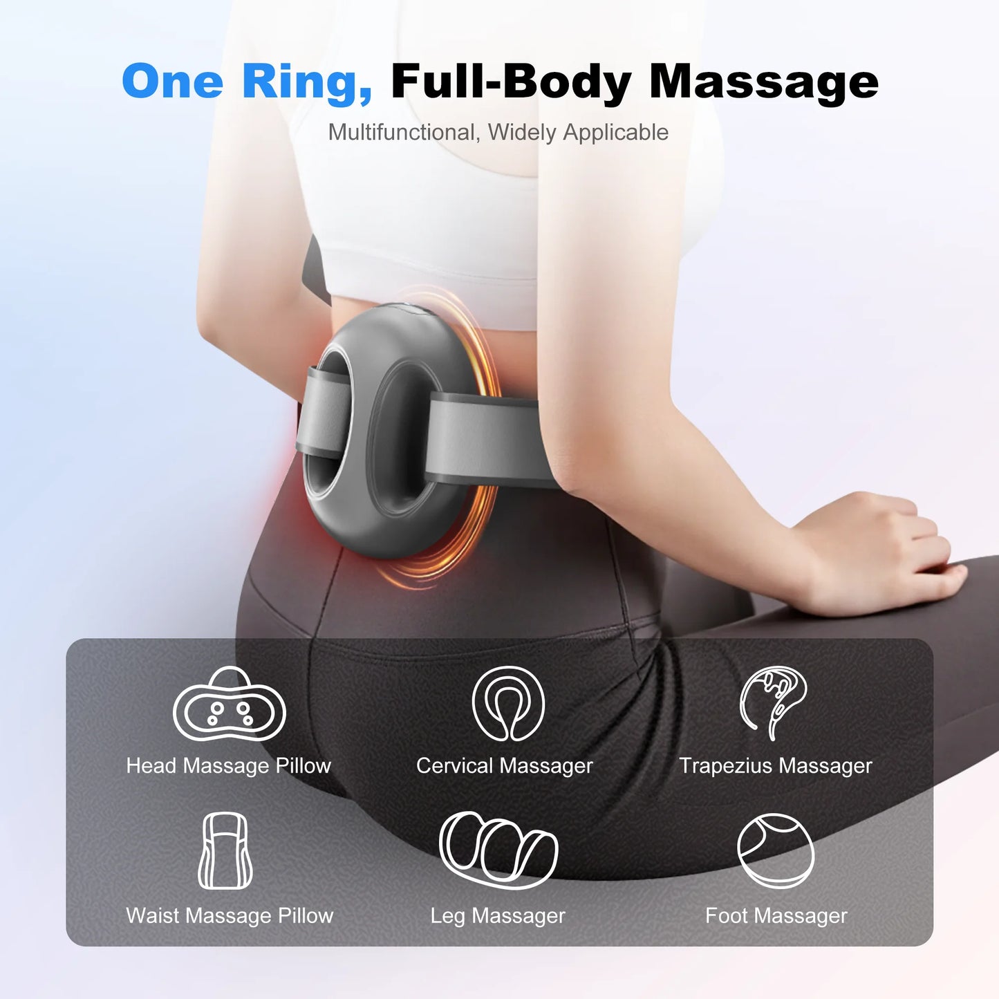 Leercon Portable Fascia Ring Massager Provides Deep Muscle Relief
