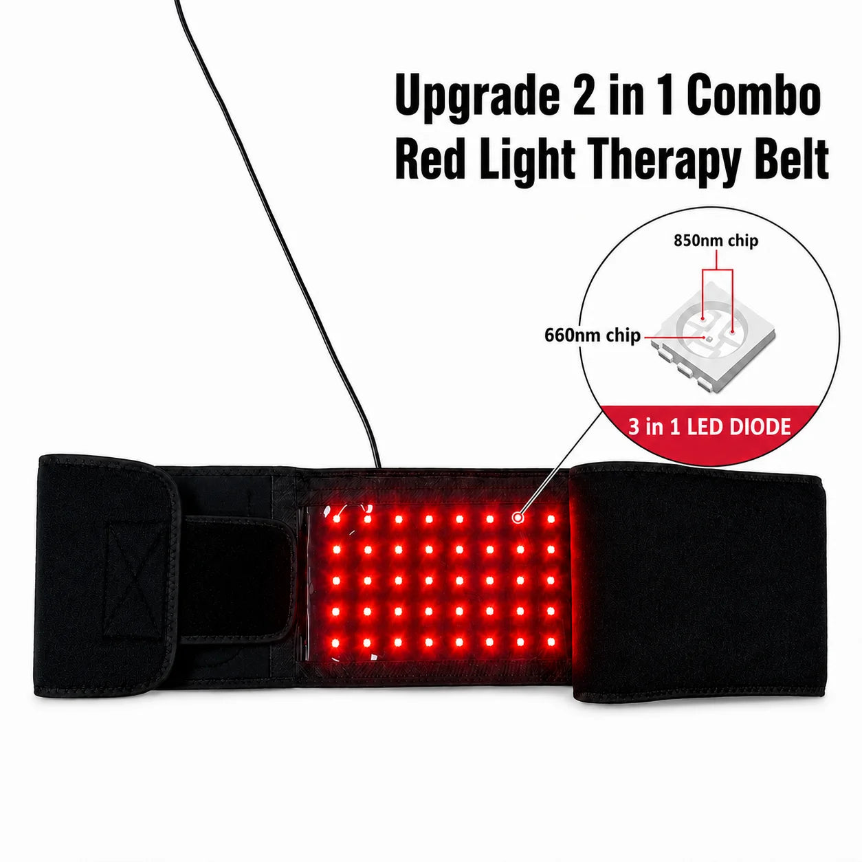 Near Infrared Light Therapy Belt For Muscle Recovery And Circulation