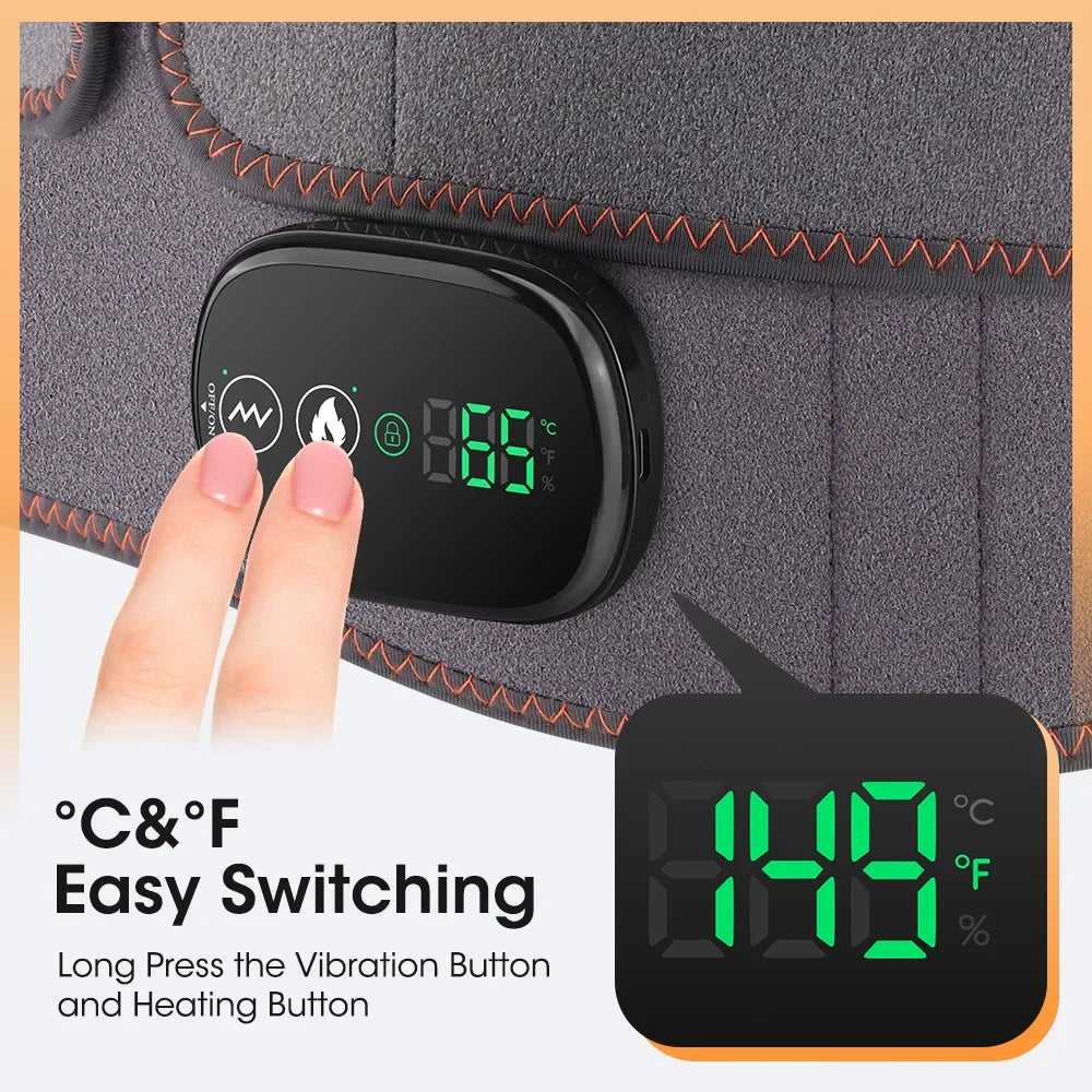 Afdeal Cordless Heated Waist Belt With Vibration Massage