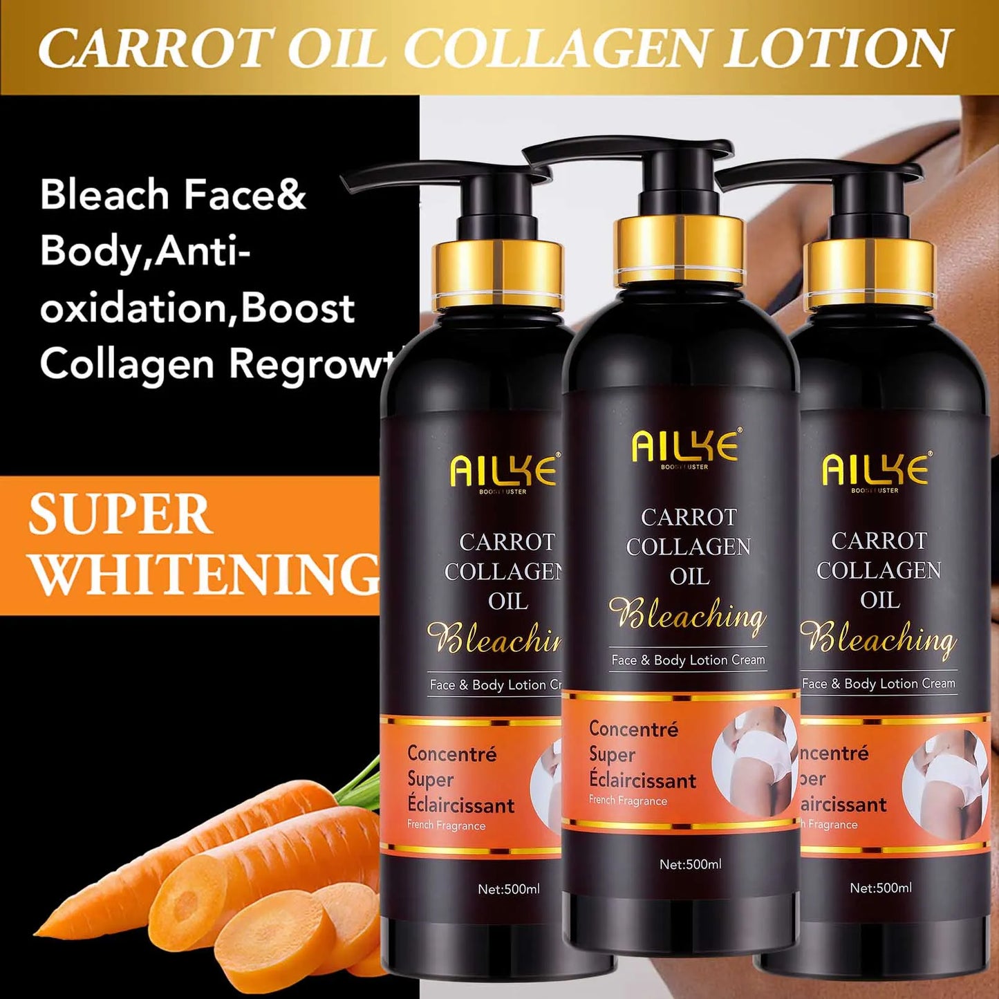 AILKE Collagen Moisturizing Face And Body Skincare Kit