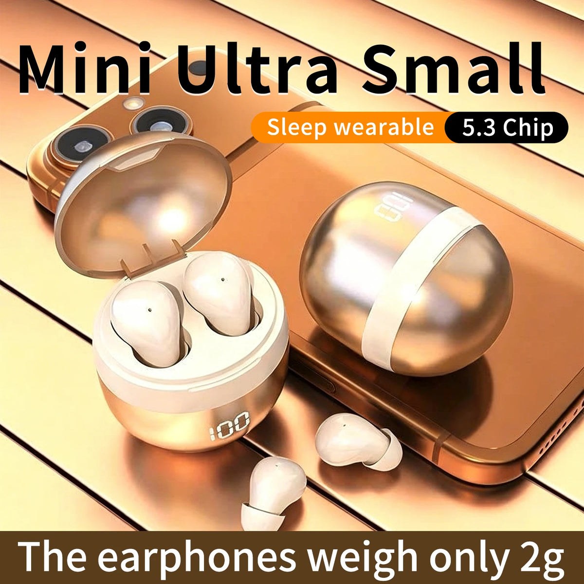 Shuke Bluetooth Earbuds With Active Noise Cancellation For Sleep
