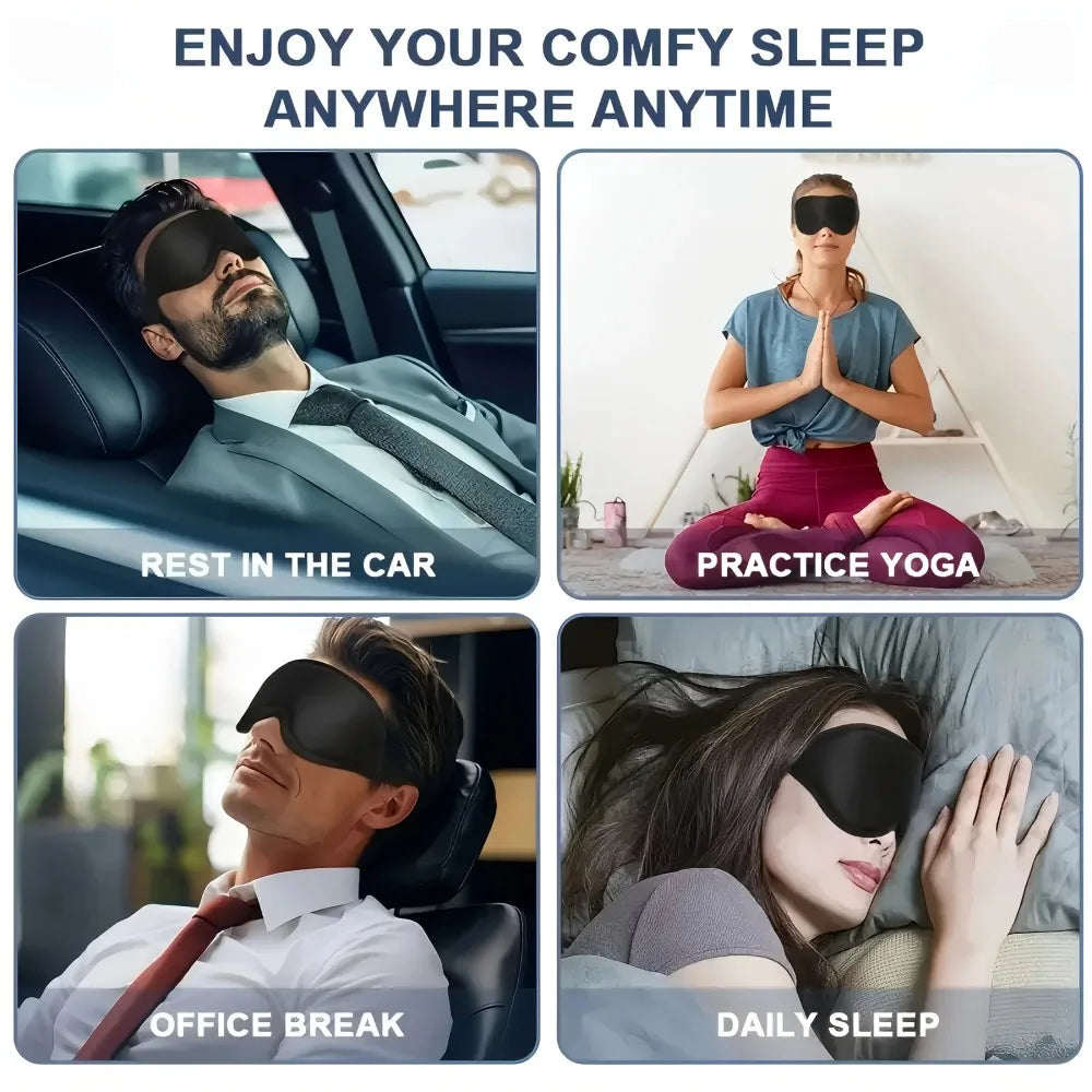 3D Memory Foam Sleep Eye Mask With Shading And Adjust