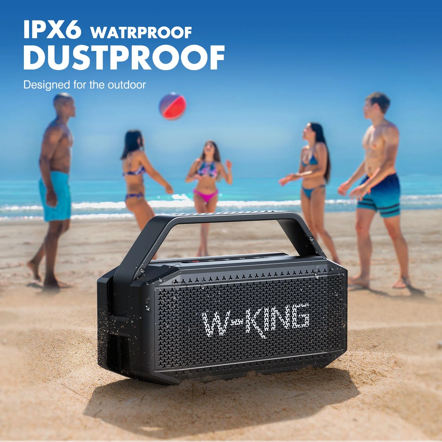 W-King D9-1 Portable Bluetooth Speaker With Deep Bass