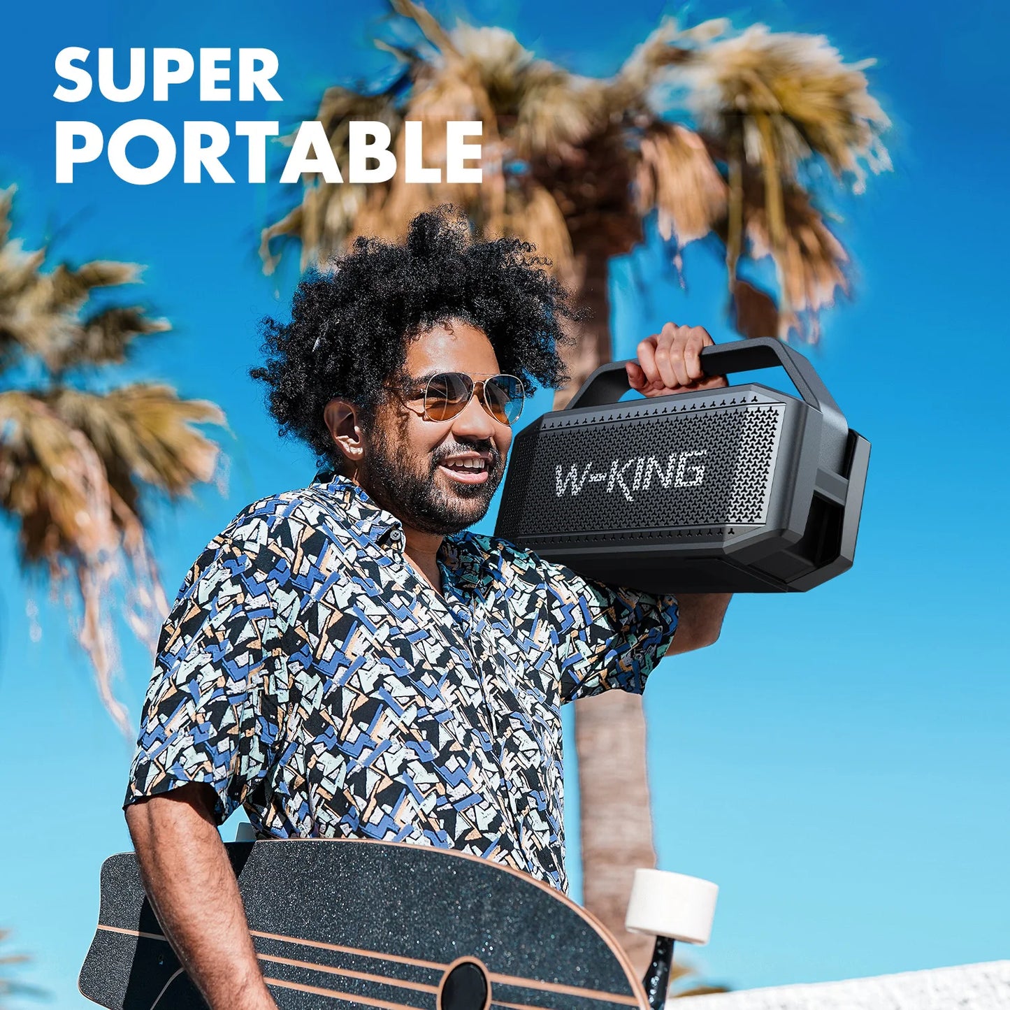 W-King D9-1 Portable Bluetooth Speaker With Deep Bass
