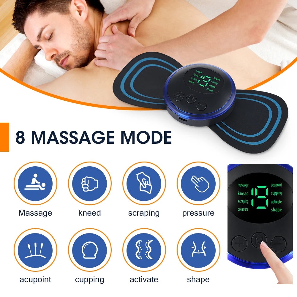 Hailicare Electric Neck Massager Patch For Cervical Relaxation And Shoulders