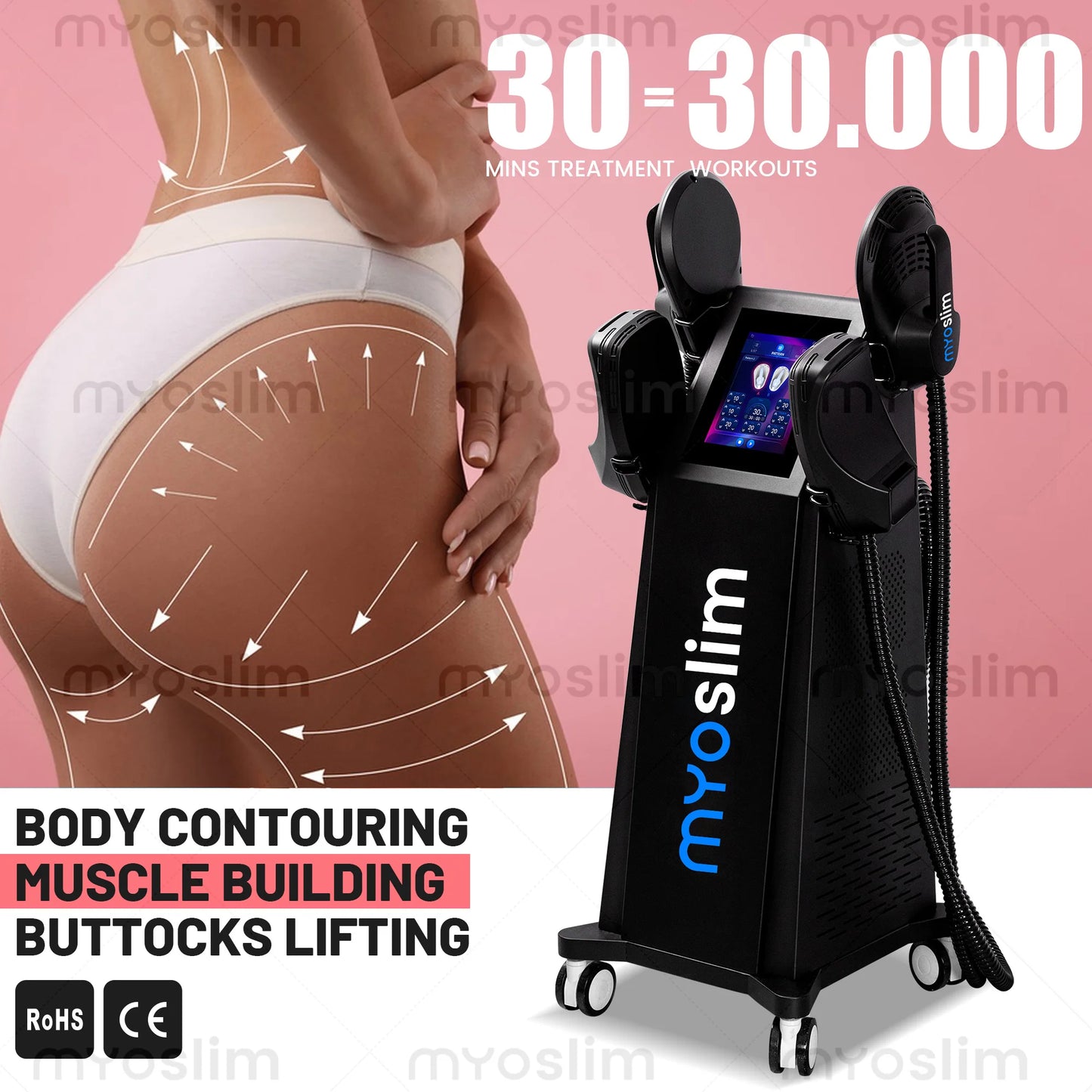 Myoslim Advanced EMS RF Body Sculpting Device For Fitness