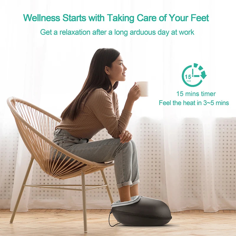Medcursor Shiatsu Heated Foot Massager For Muscle Pain Relief