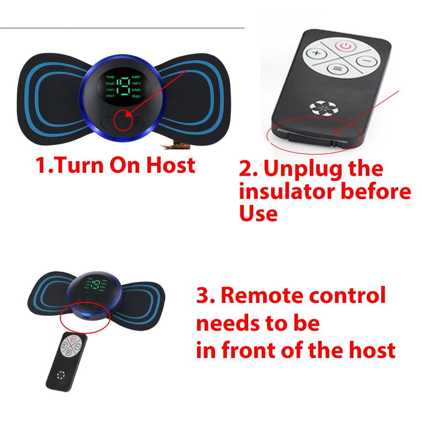 Hailicare Electric Neck Massager Patch For Cervical Relaxation And Shoulders