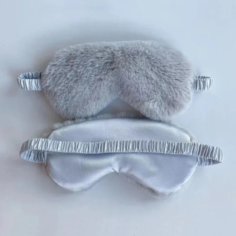 Comfortable Plush Sleep Eye Mask For Rest And Light Blocking