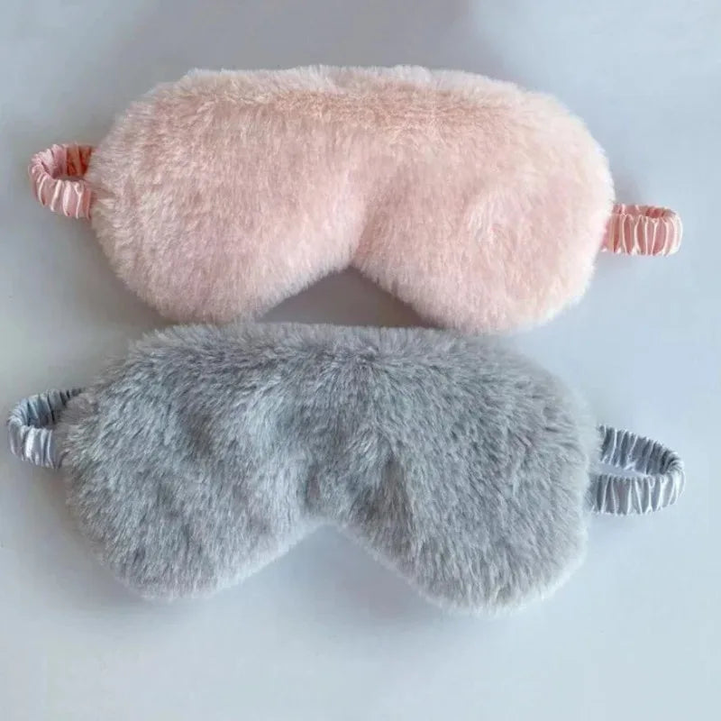 Comfortable Plush Sleep Eye Mask For Rest And Light Blocking